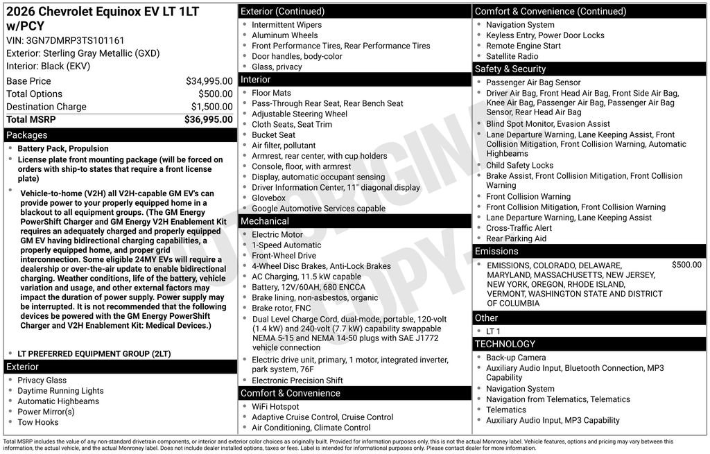 Used 2026 Chevrolet Equinox EV LT image 11