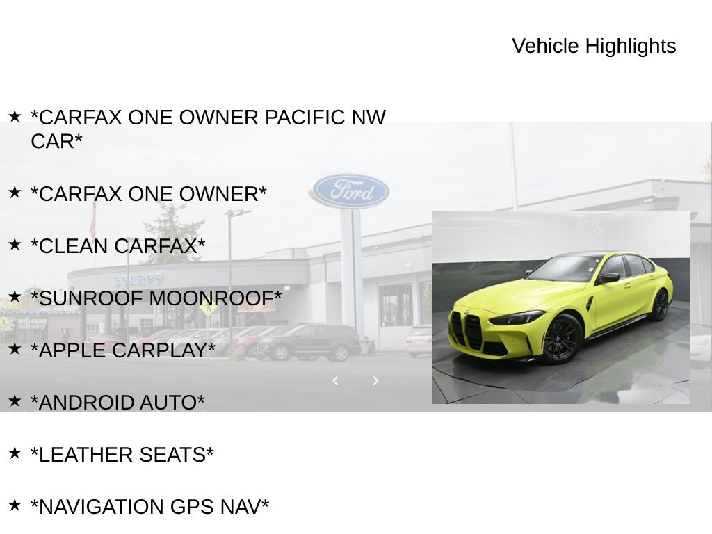 Used 2025 BMW M3 w/ Executive Package RWD image 9