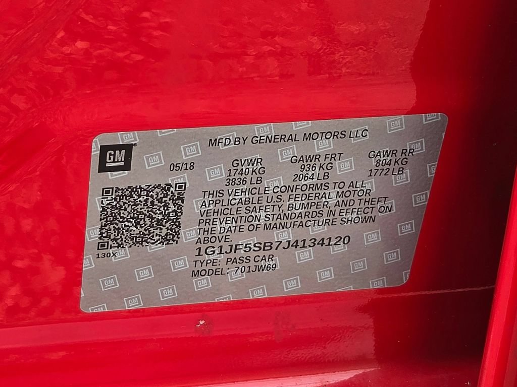 Used 2018 Chevrolet Sonic Premier FWD image 59