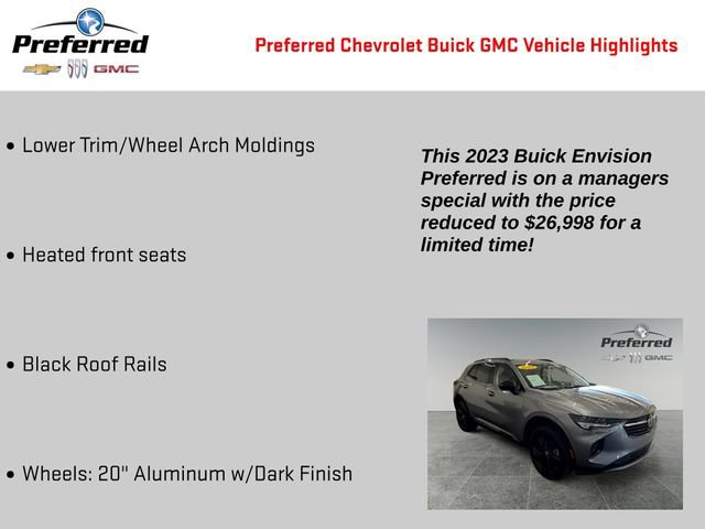 Used 2023 Buick Envision Preferred w/ Sport Touring Package AWD/4WD image 4
