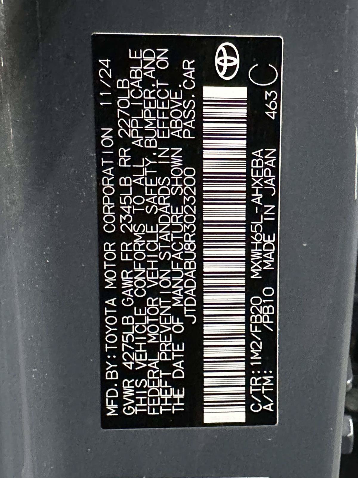 Certified 2024 Toyota Prius LE AWD/4WD image 33