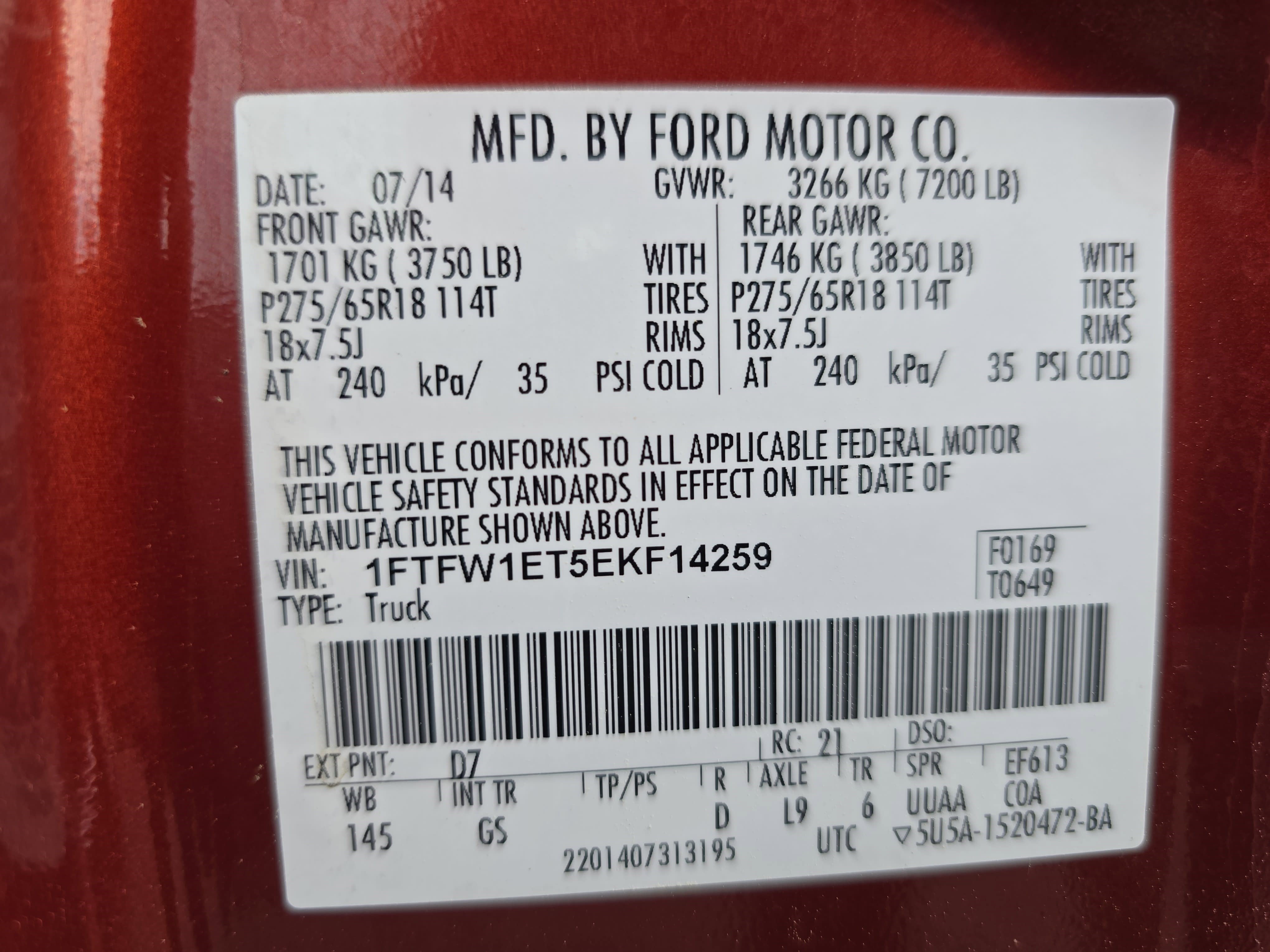 Used 2014 Ford F150 XLT w/ Equipment Group 302A Luxury image 35