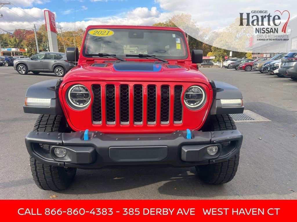 Used 2021 Jeep Wrangler Unlimited Rubicon 4xe w/ Steel Bumper Group image 2