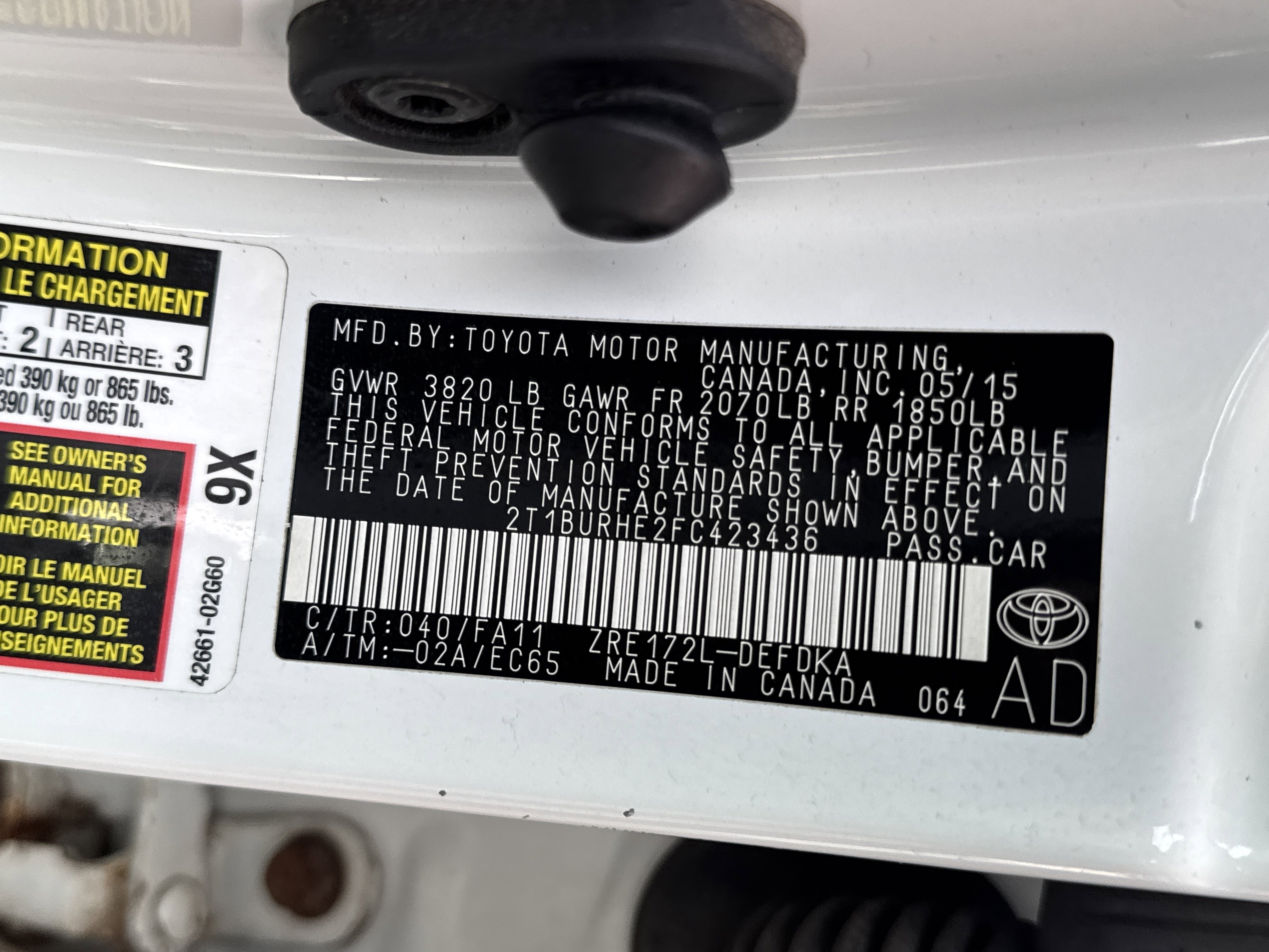 Used 2015 Toyota Corolla L FWD image 30