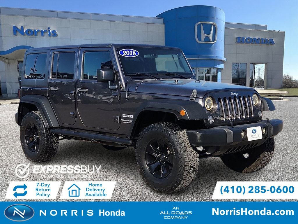 Used 2018 Jeep Wrangler Unlimited Sport w/ Connectivity Group image 1