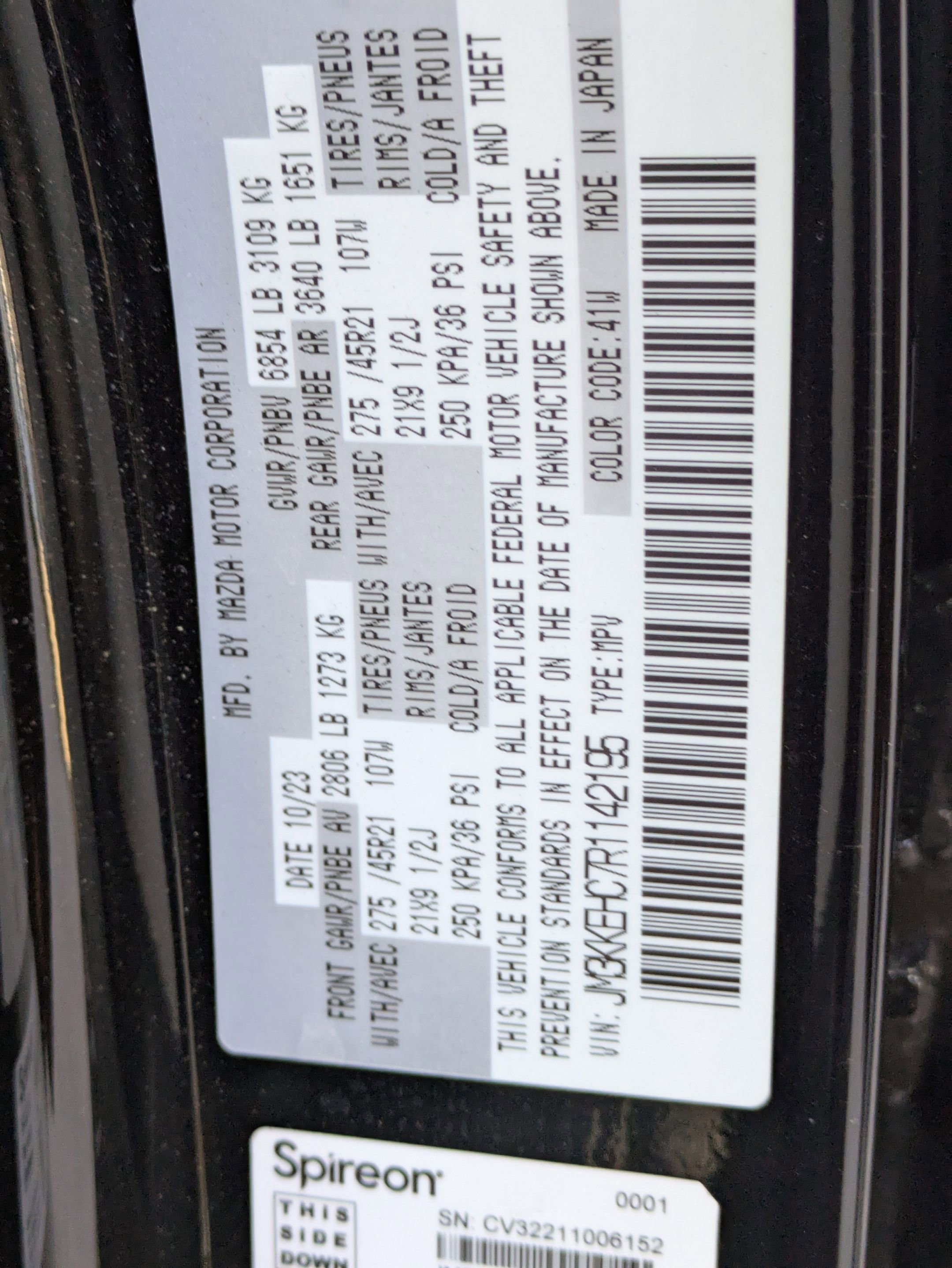 Used 2024 MAZDA CX-90 3.3 Turbo S w/ Premium Plus image 33