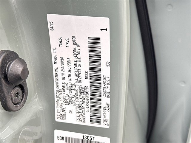 Certified 2025 Toyota Tundra SR5 image 33