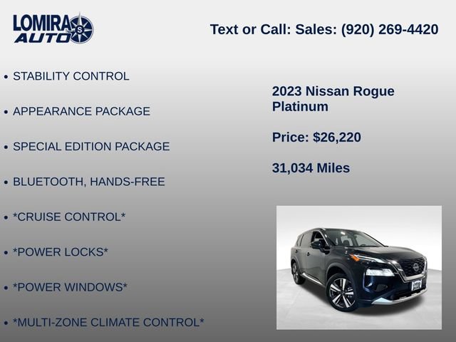 Used 2023 Nissan Rogue Platinum AWD/4WD image 8