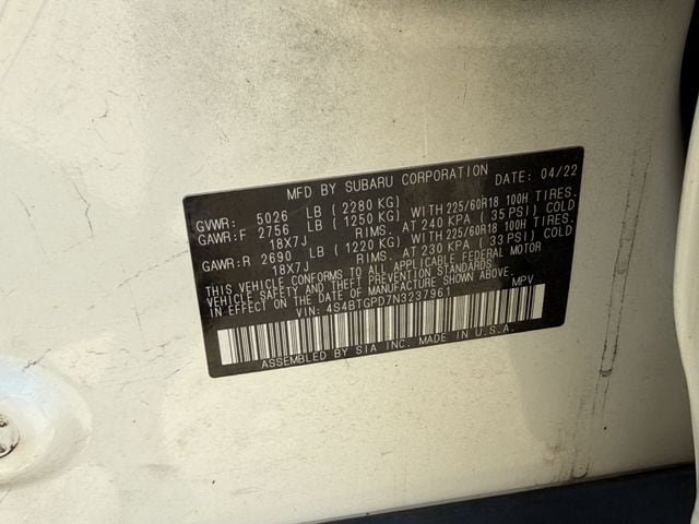 Used 2022 Subaru Outback Touring XT AWD/4WD image 36