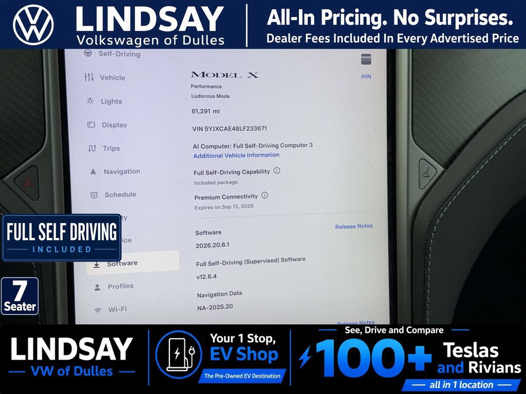 Used 2020 Tesla Model X Performance AWD/4WD image 20