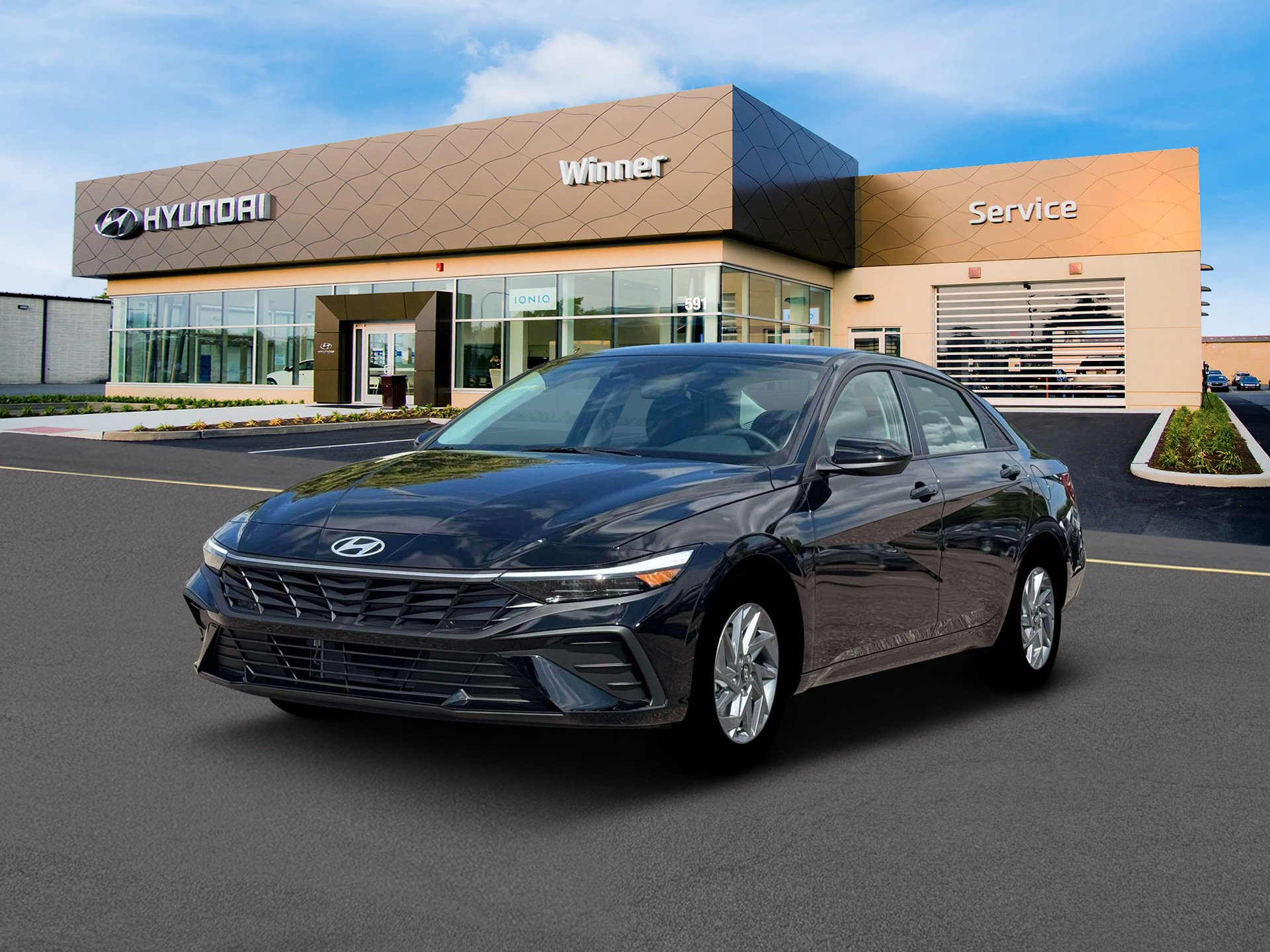New 2026 Hyundai Elantra Blue