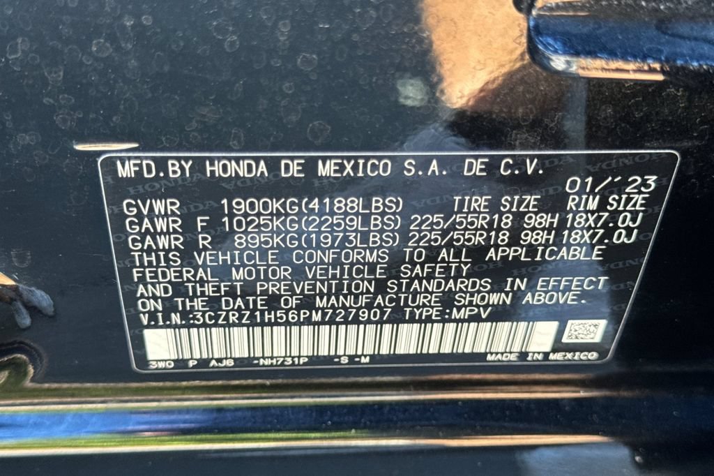 Certified 2023 Honda HR-V Sport image 28