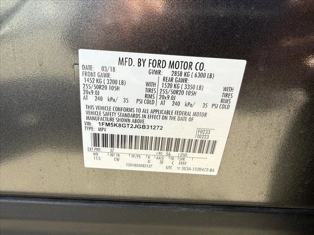 Used 2018 Ford Explorer Sport w/ Equipment Group 401A image 27