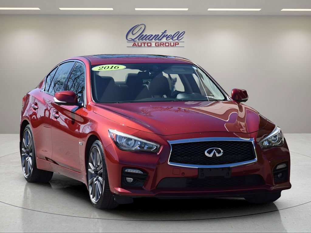 Used 2016 INFINITI Q50 Red Sport 400 AWD/4WD image 2