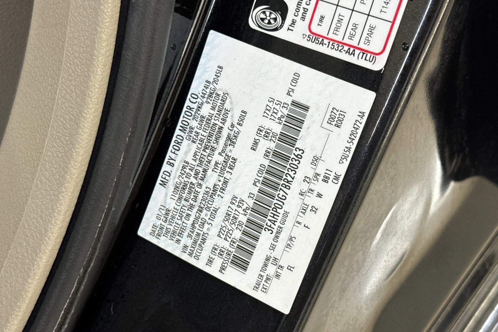 Used 2011 Ford Fusion SEL w/ 302A Rapid Spec Order Code FWD image 24