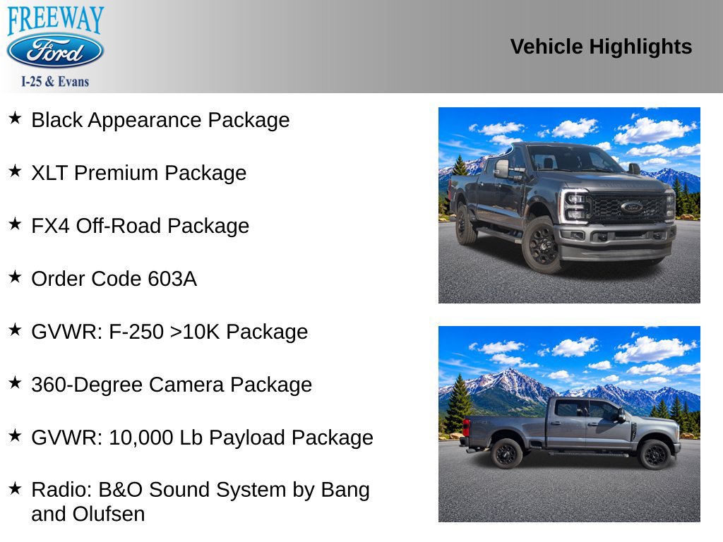 Certified 2025 Ford F250 XLT w/ Black Appearance Package AWD/4WD image 4