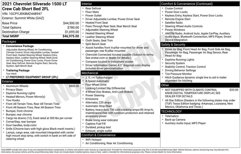 Used 2021 Chevrolet Silverado 1500 LT image 8