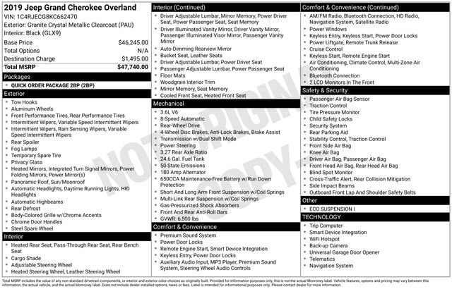 Used 2019 Jeep Grand Cherokee Overland image 24