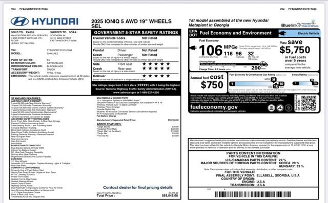 Used 2025 Hyundai Ioniq 5 SEL image 26