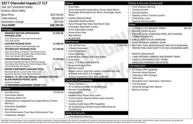 Used 2017 Chevrolet Impala LT image 25