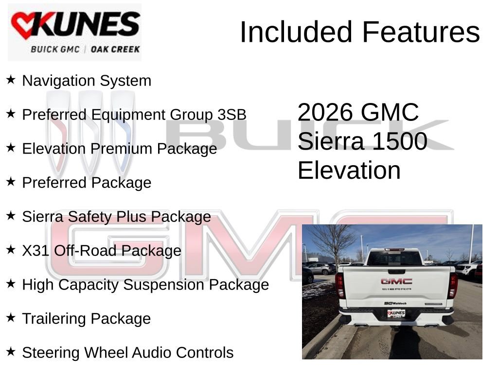New 2026 GMC Sierra 1500 Elevation w/ Elevation Premium Package AWD/4WD image 2