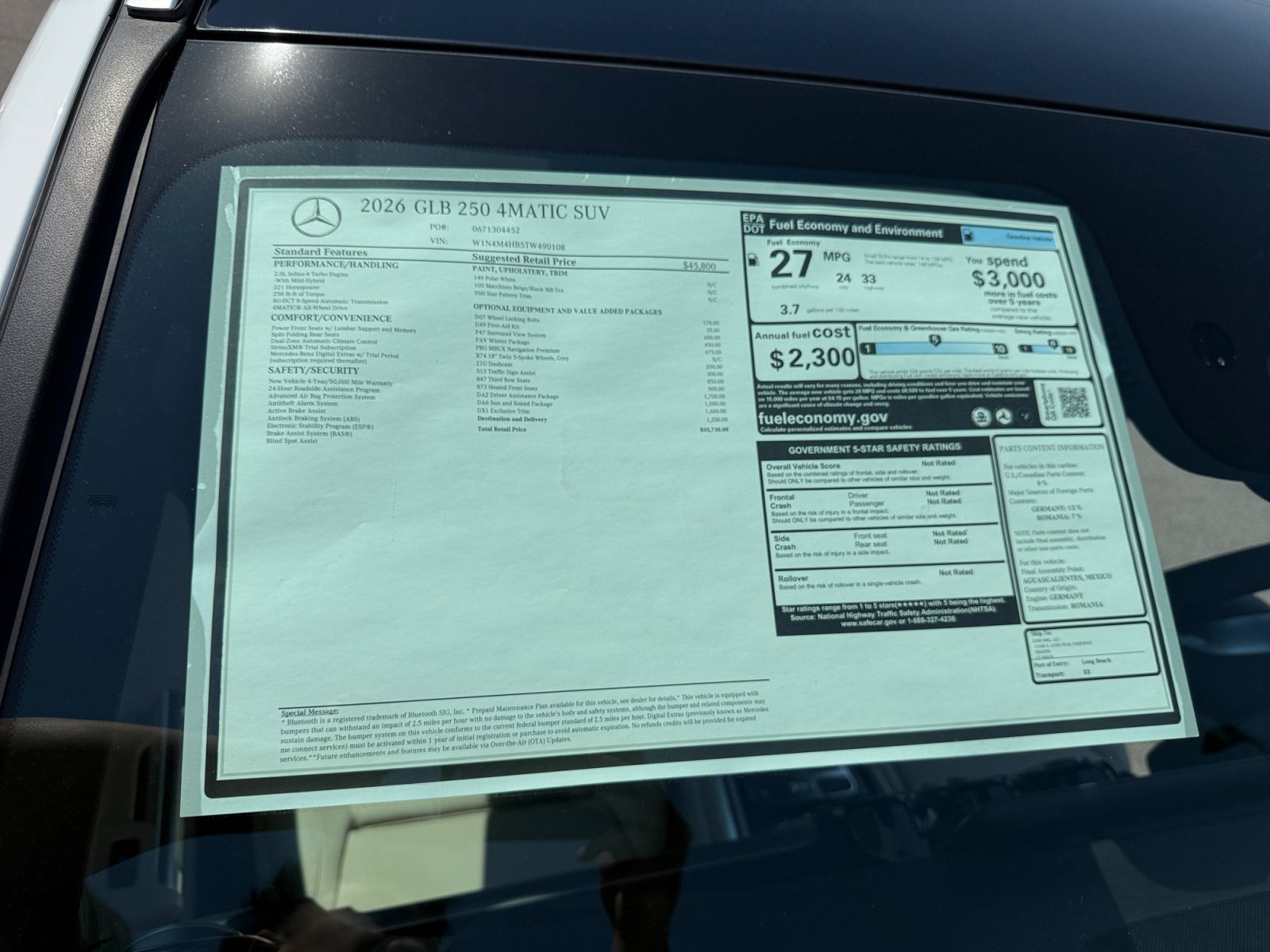 New 2026 Mercedes-Benz GLB 250 4MATIC image 35