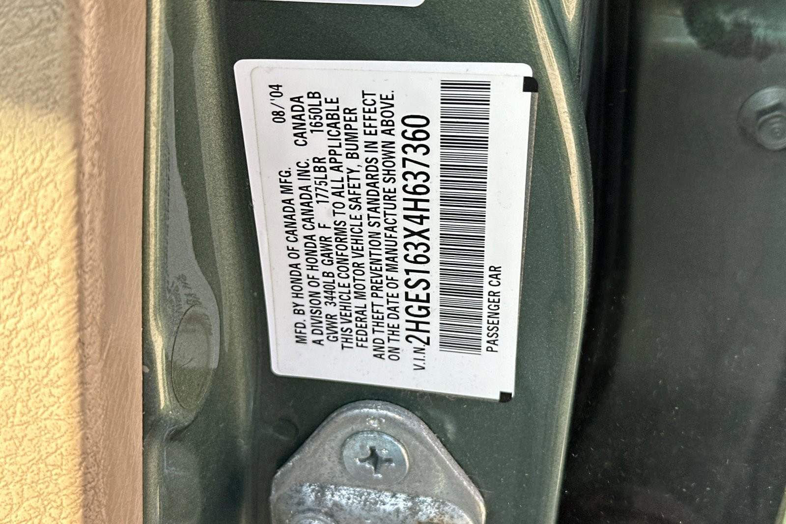 Used 2004 Honda Civic VP image 26