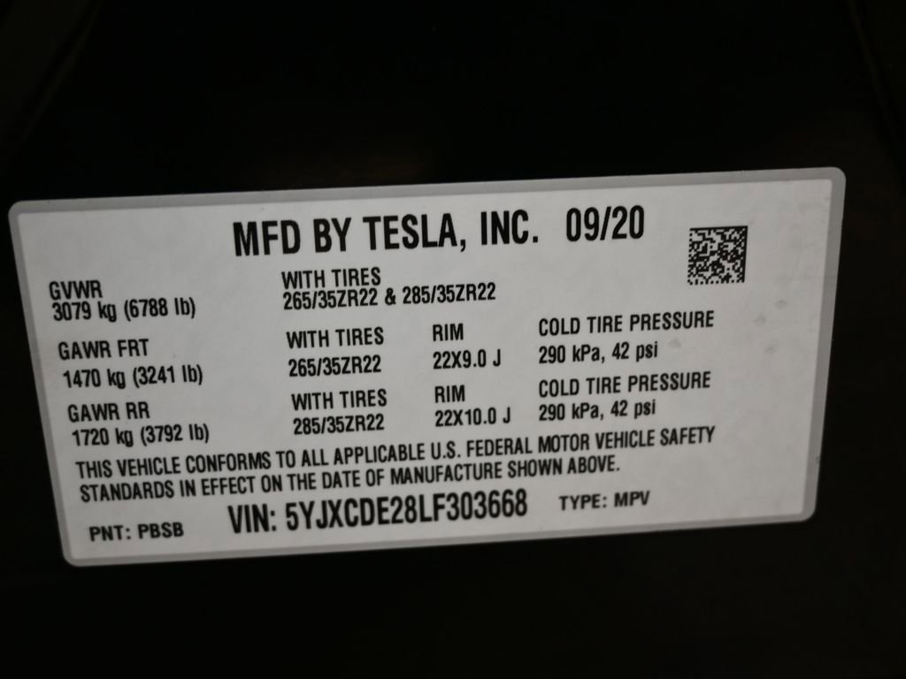 Used 2020 Tesla Model X Long Range AWD/4WD image 43