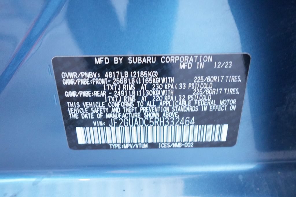 Used 2024 Subaru Crosstrek 2.0i Premium AWD/4WD image 42