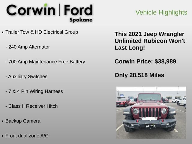 Used 2021 Jeep Wrangler Unlimited Rubicon image 6