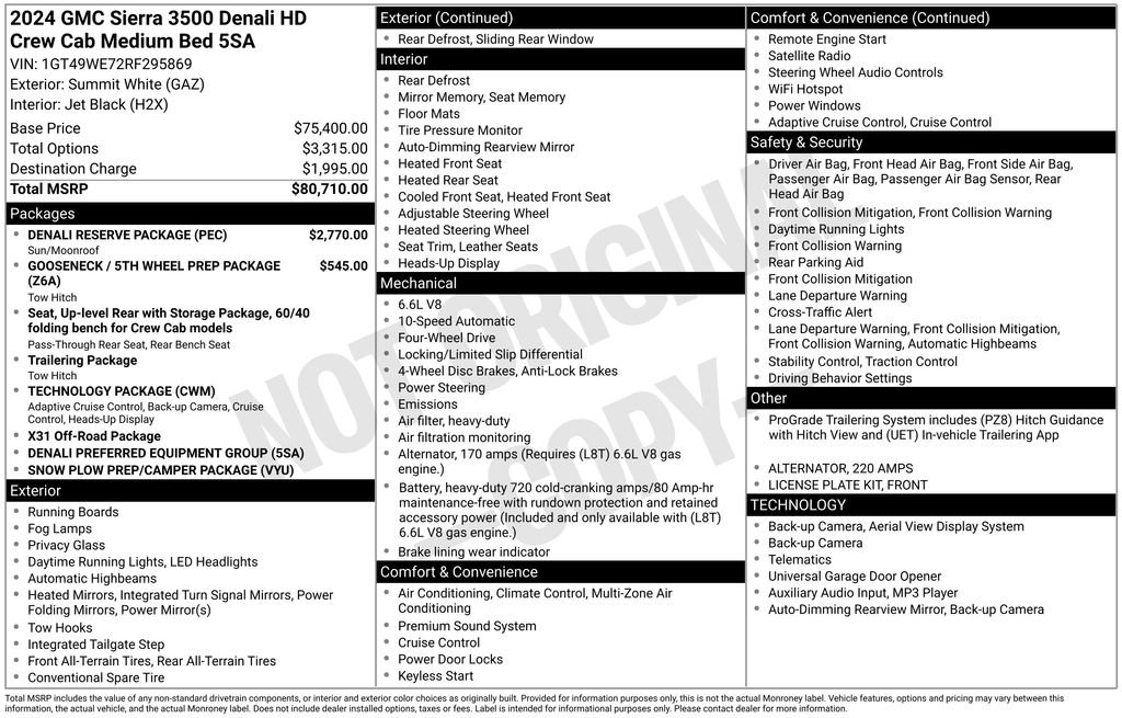 Used 2024 GMC Sierra 3500 Denali w/ Denali Reserve Package image 6