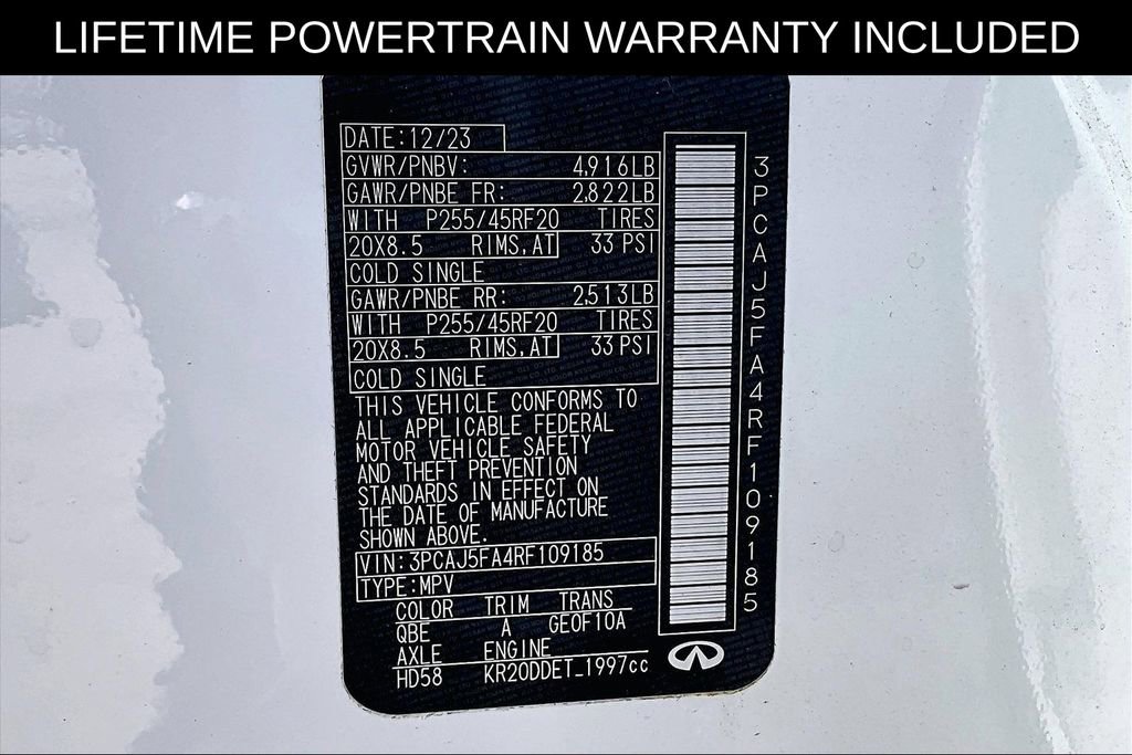 Certified 2024 INFINITI QX50 Sport image 31