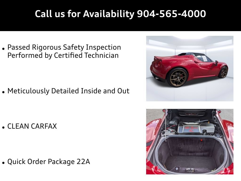 Used 2018 Alfa Romeo 4C Spider RWD image 9