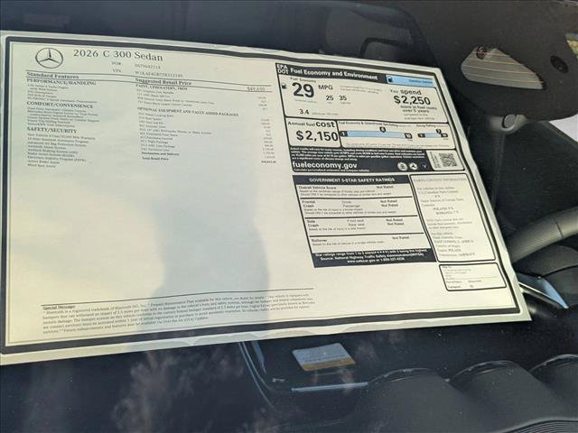 Used 2026 Mercedes-Benz C 300 Sedan image 16