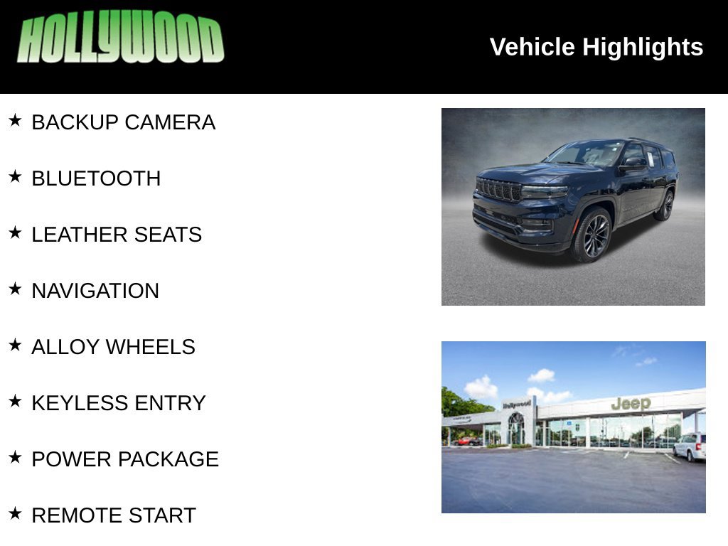 Used 2024 Jeep Grand Wagoneer Series II Obsidian w/ Quick Order Packagew 28T AWD/4WD image 3