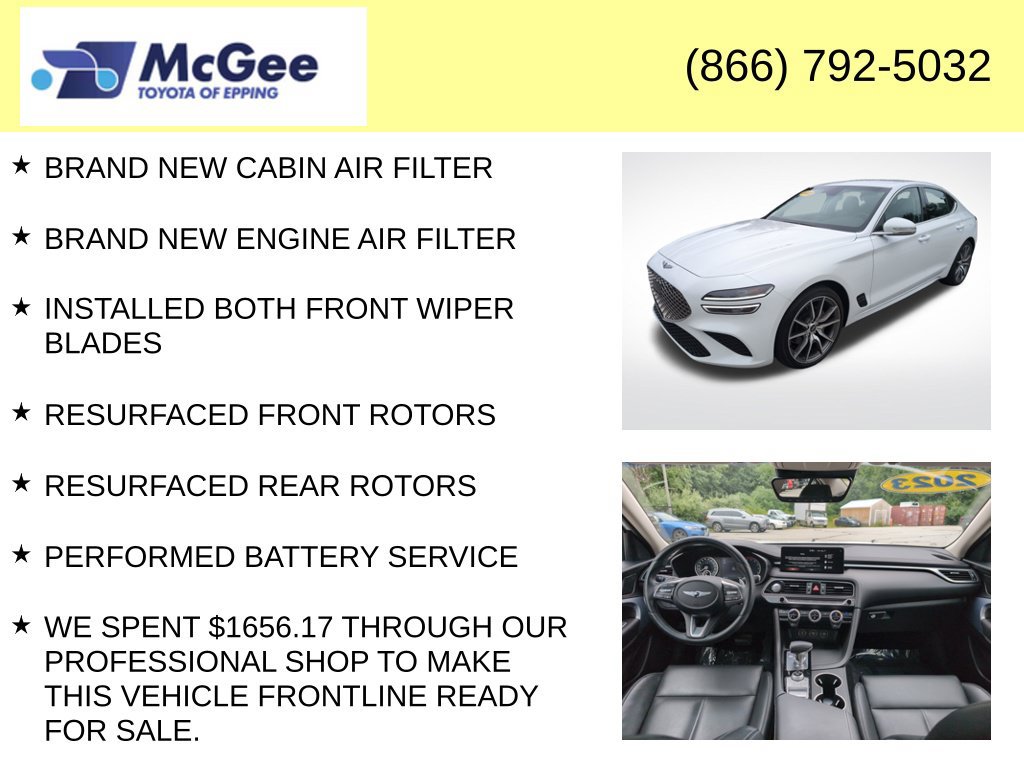 Used 2023 Genesis G70 2.0T AWD/4WD image 8