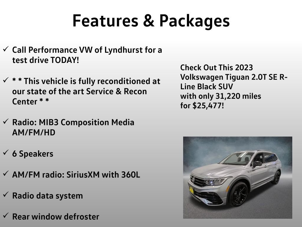 Used 2023 Volkswagen Tiguan SE R-Line AWD/4WD image 4