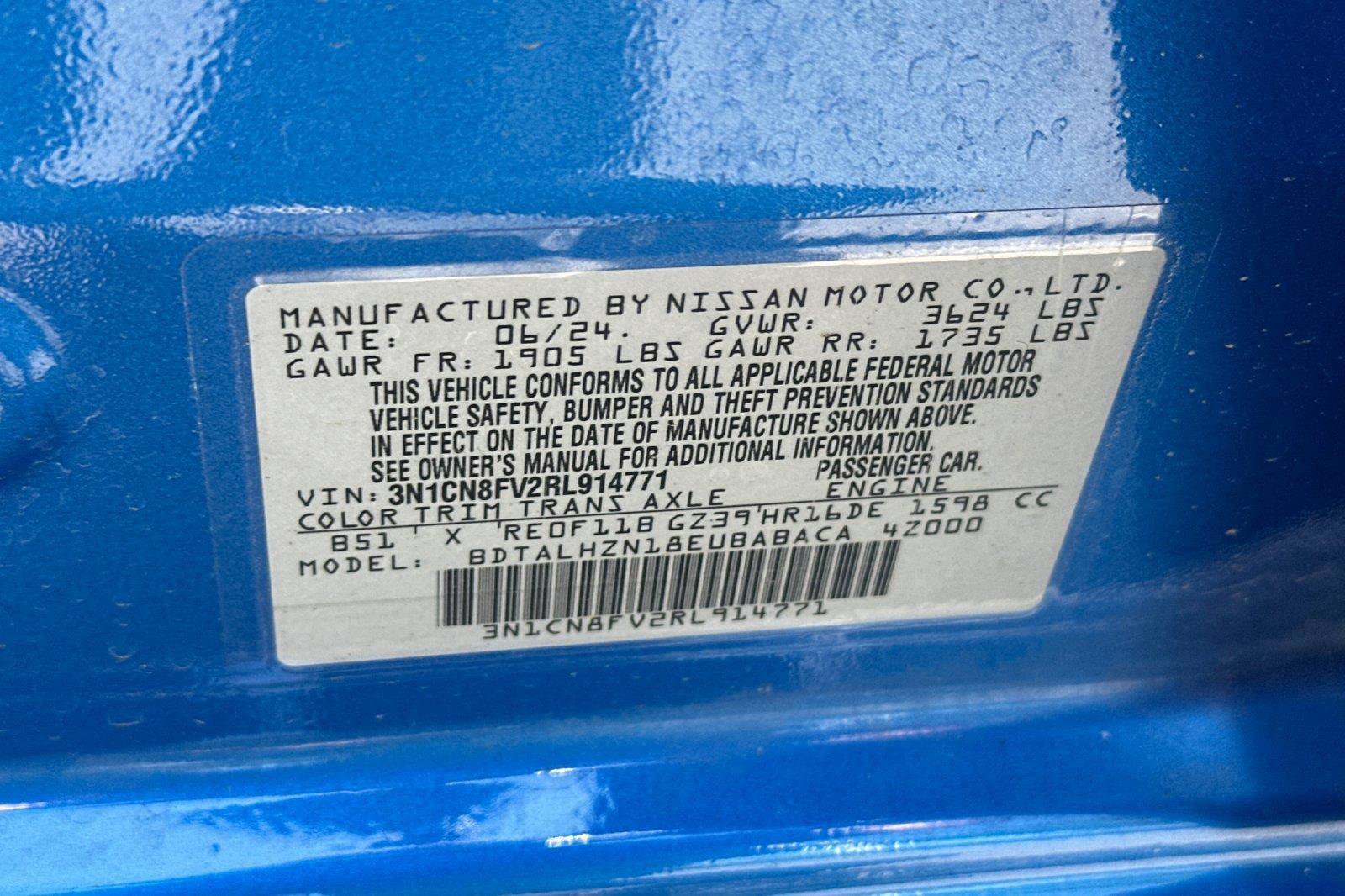 Certified 2024 Nissan Versa SR FWD image 27