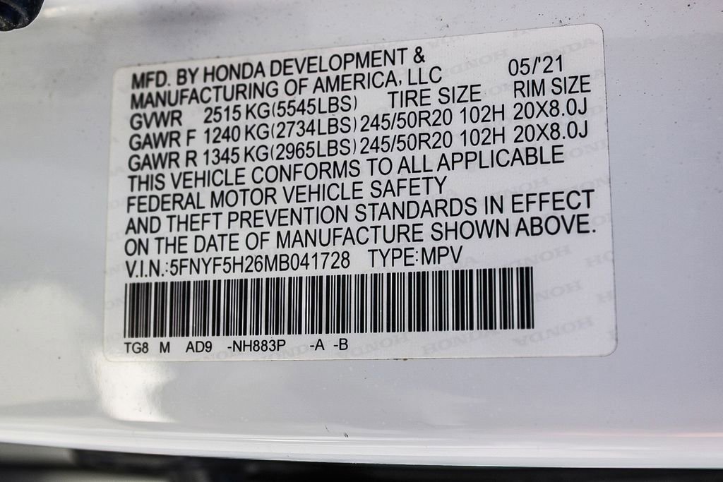 Used 2021 Honda Pilot Special Edition image 29