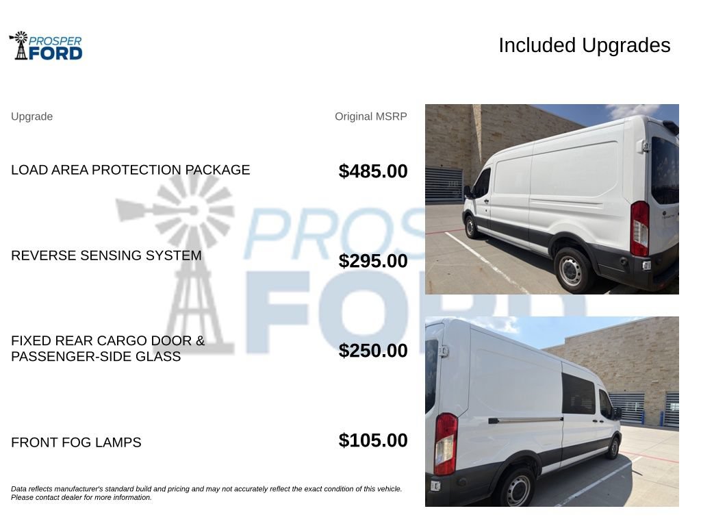 Used 2020 Ford Transit 250 Medium Roof w/ Load Area Protection Package RWD image 3