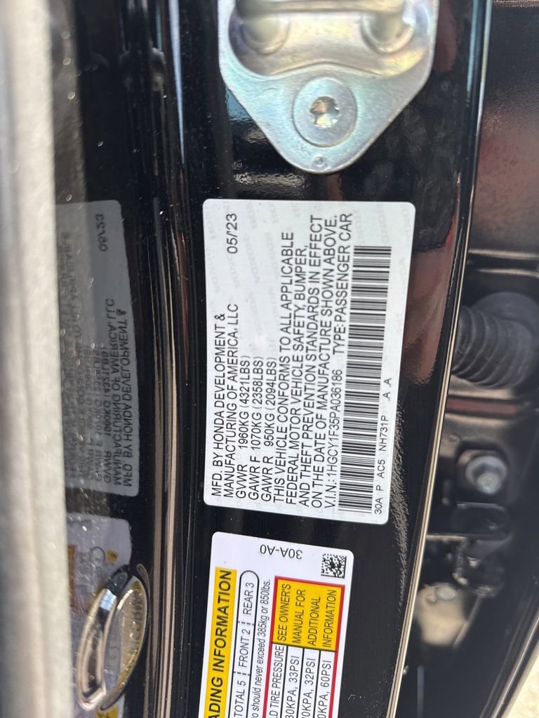 Certified 2023 Honda Accord EX image 24