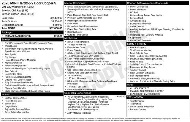 Used 2020 MINI Cooper S w/ Storage Package image 6