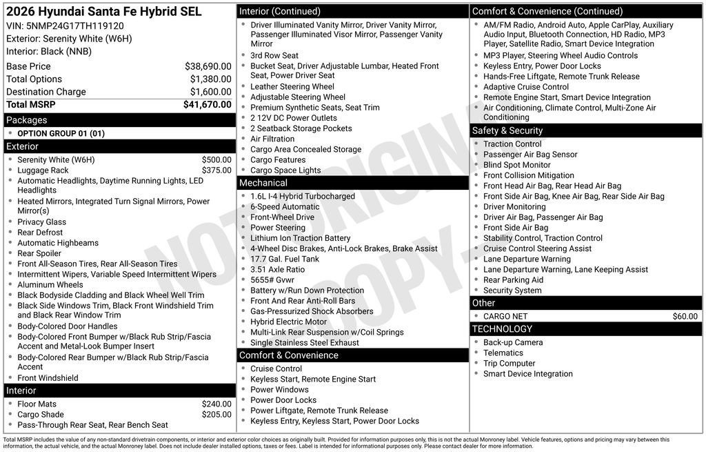 New 2026 Hyundai Santa Fe SEL image 6