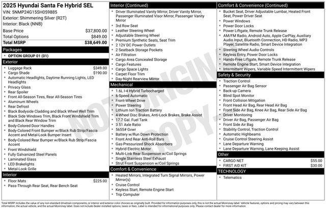New 2025 Hyundai Santa Fe SEL image 4