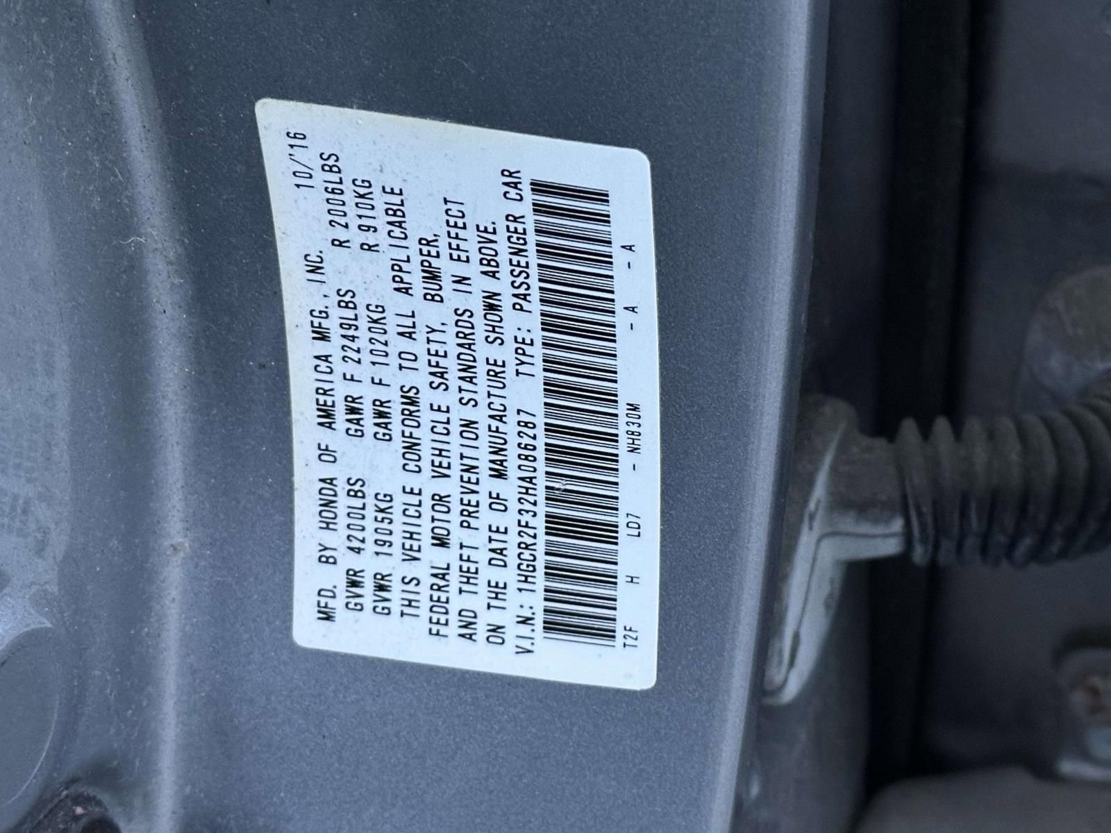 Used 2017 Honda Accord LX image 10