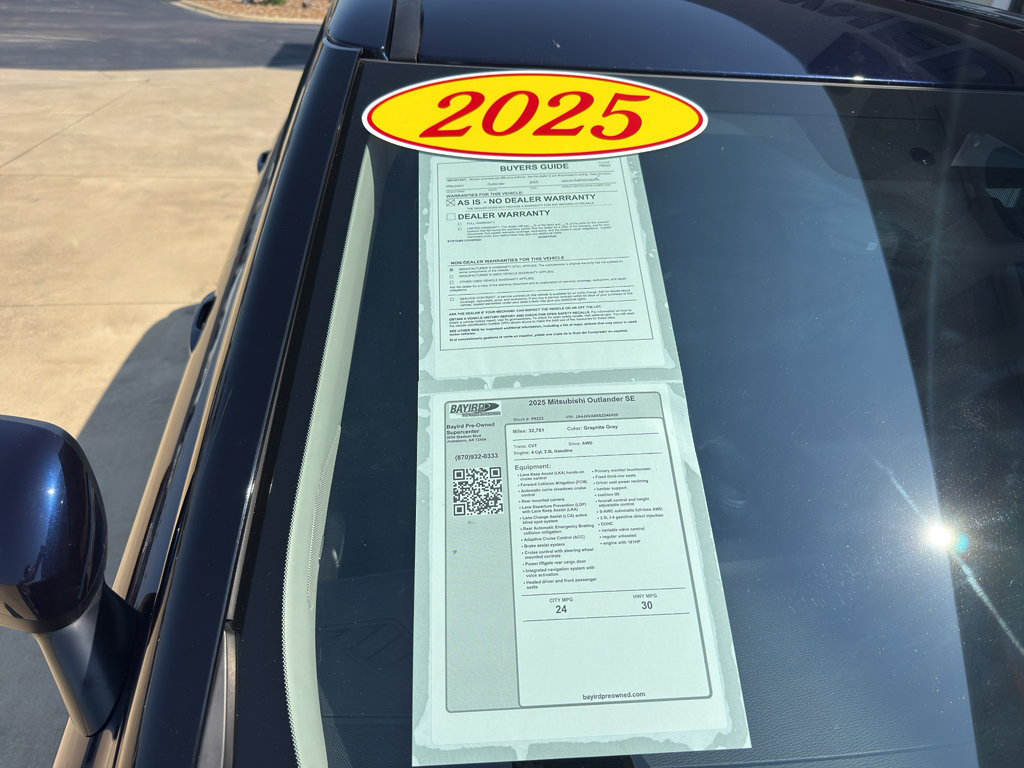 Used 2025 Mitsubishi Outlander SE AWD/4WD image 11