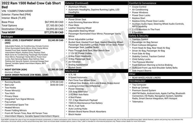 Used 2022 RAM 1500 Rebel w/ Rebel Level 2 Equipment Group AWD/4WD image 24