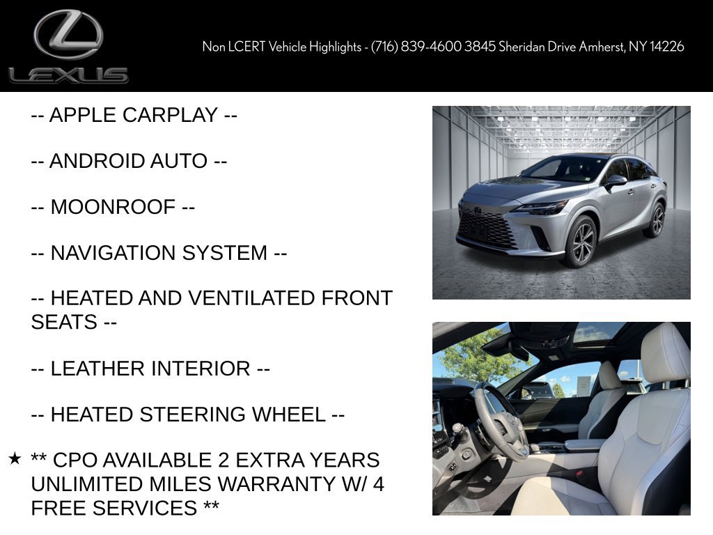 Certified 2025 Lexus RX 350h AWD/4WD image 7