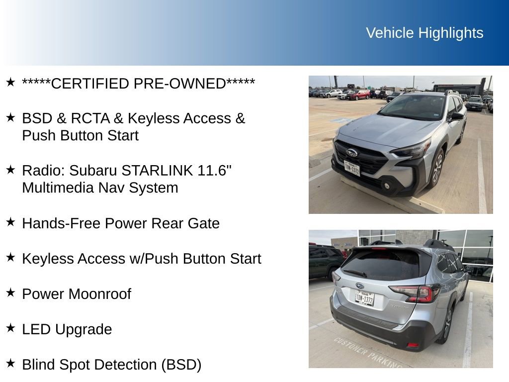 Certified 2024 Subaru Outback Premium image 5