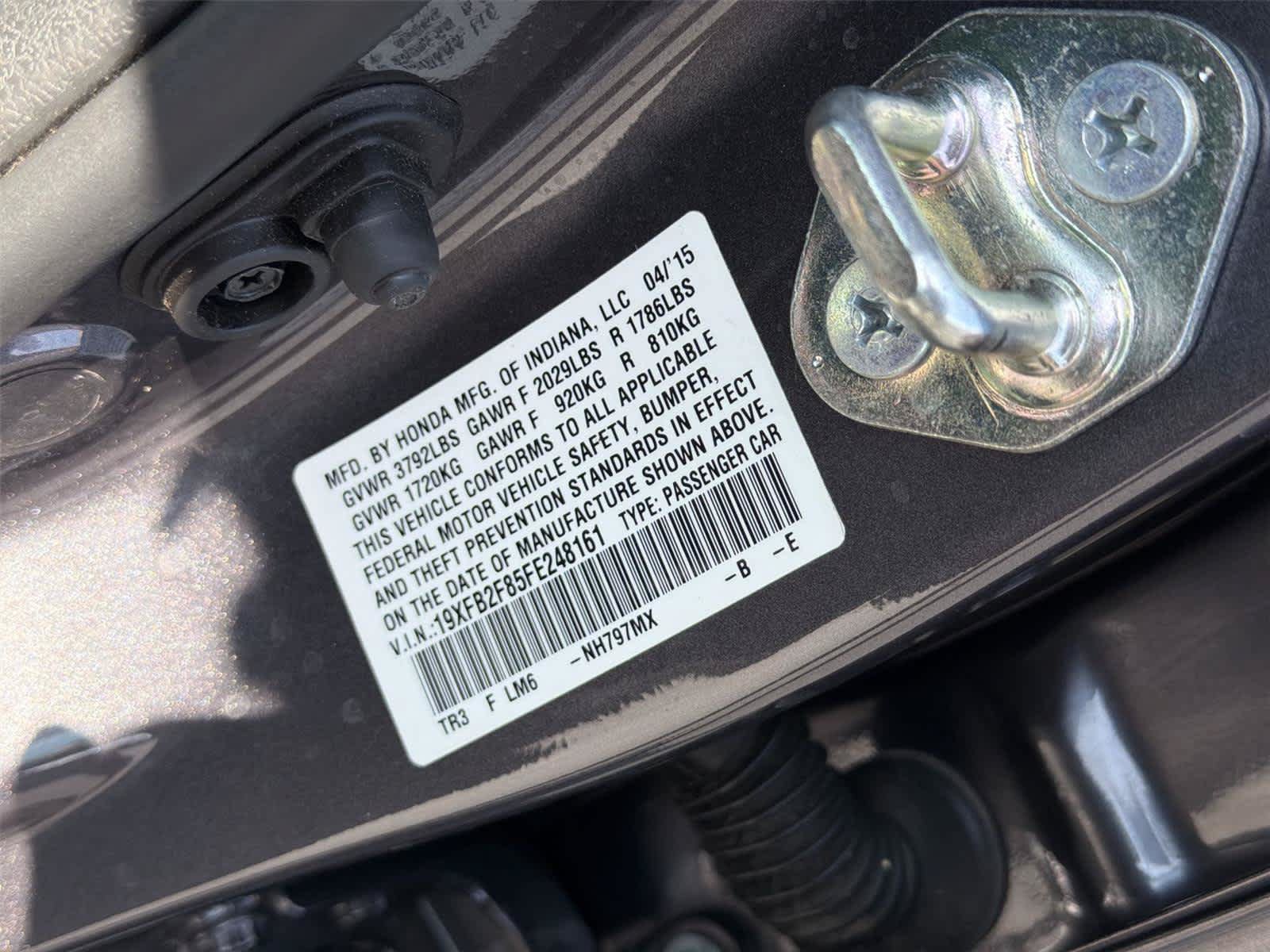 Used 2015 Honda Civic EX image 22